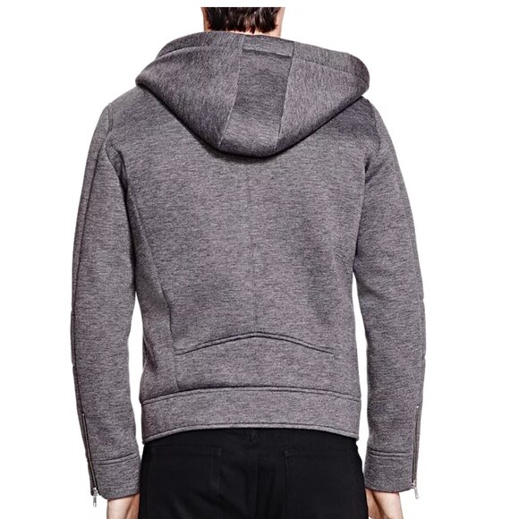 The Kooples New Jersey Neoprene Biker Hoodie - Picture 2 of 2